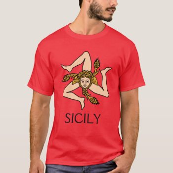 Sicily - Sicilian Triskelion Shirt by Romanelli at Zazzle