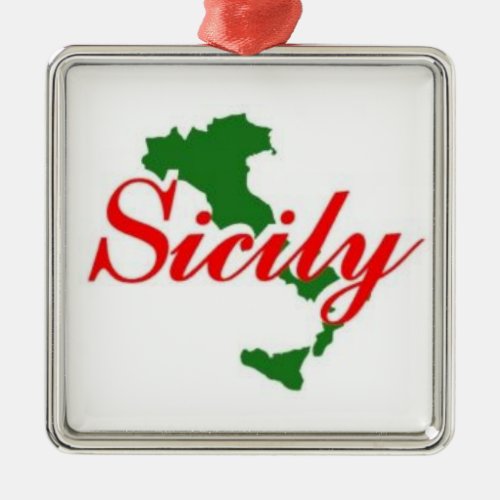 SICILY _ THE ITALIAN ORNAMENT FOR YOUR TREE