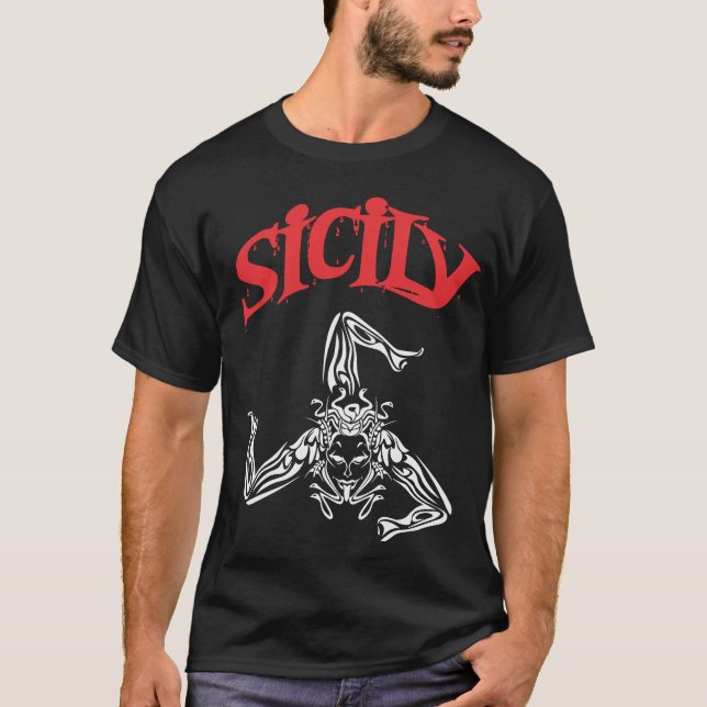 Sicily Trinacria T-Shirt (Front)