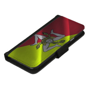 Sicily waving flag - iPhone 8/7 wallet case