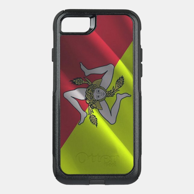 Sicily waving flag - otterbox iPhone case (Back)