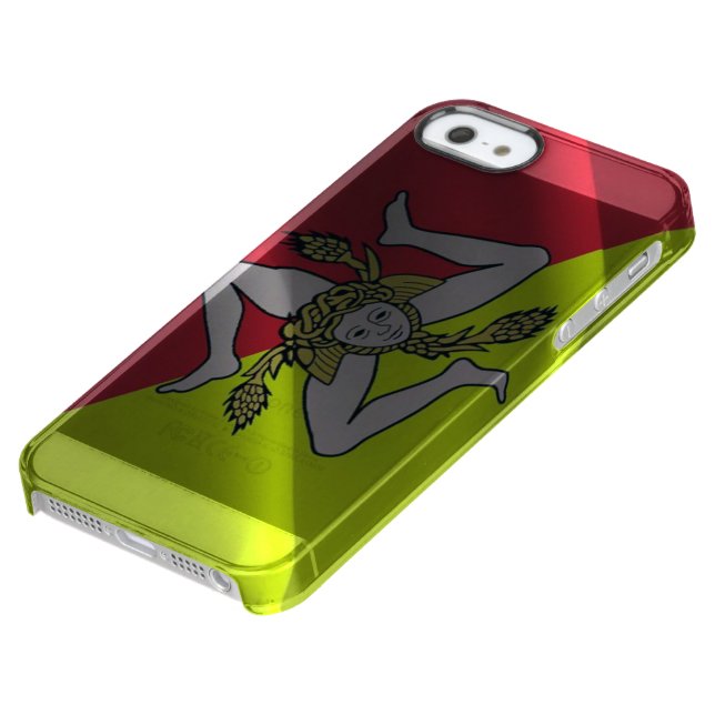 Sicily waving flag - uncommon iPhone case (Bottom)