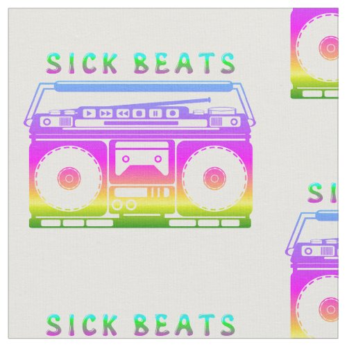 Sick Beats 80s Stereo Fabric