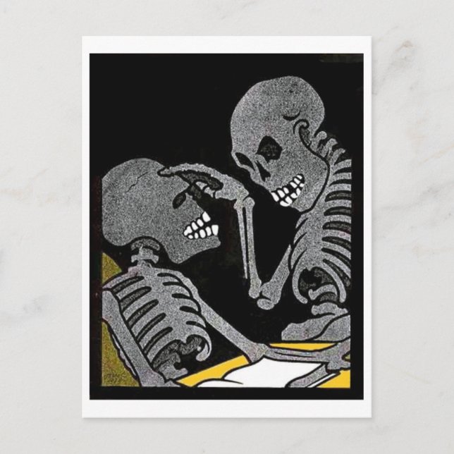 Sick Bed vintage postcard (Front)