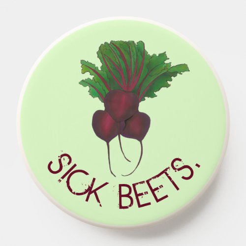 Sick Beets Beats Red Beet Vegetable Garden PopSocket
