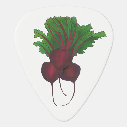 Sick Beets Beats Red Beet Vegetarian Funny Food Guitar Pick