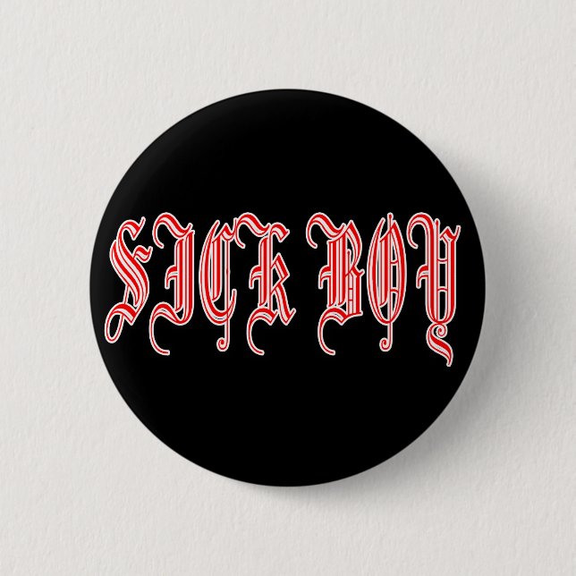 Sick Boy punk SICKBOY PUNKS Punk Rock Music Pinback Button (Front)