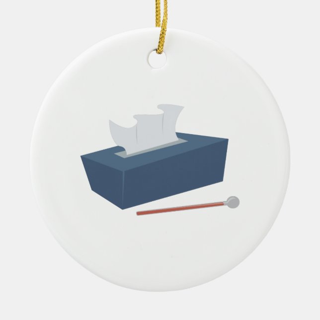 Sick Ceramic Ornament (Front)