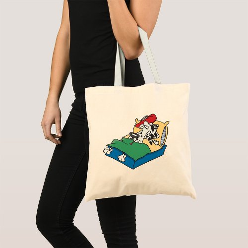 Sick Dog In Bed Tote Bag