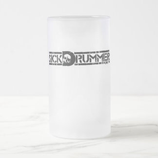 Sick Drummer Mugazine Frosted Glass Beer Mug
