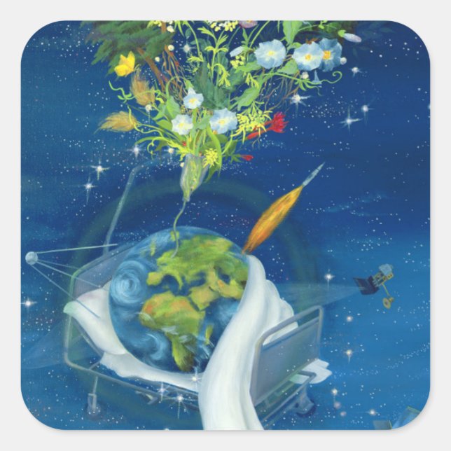 Sick Earth 2008 Square Sticker (Front)