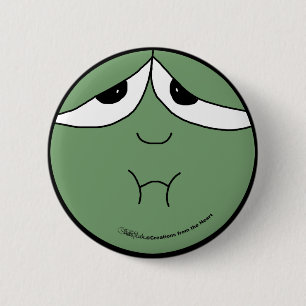 Sick Face Pinback Button