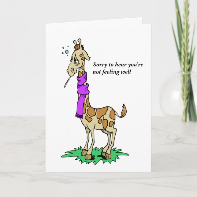 Sick Giraffe Card (Front)