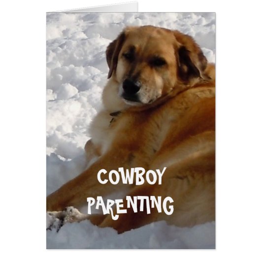 Sick Kid Fever Cute Dog - Cowboy Parenting (Front)