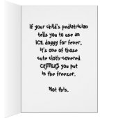 Sick Kid Fever Cute Dog - Cowboy Parenting (Inside (Right))