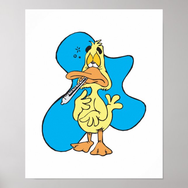 sick little ducky poster (Front)