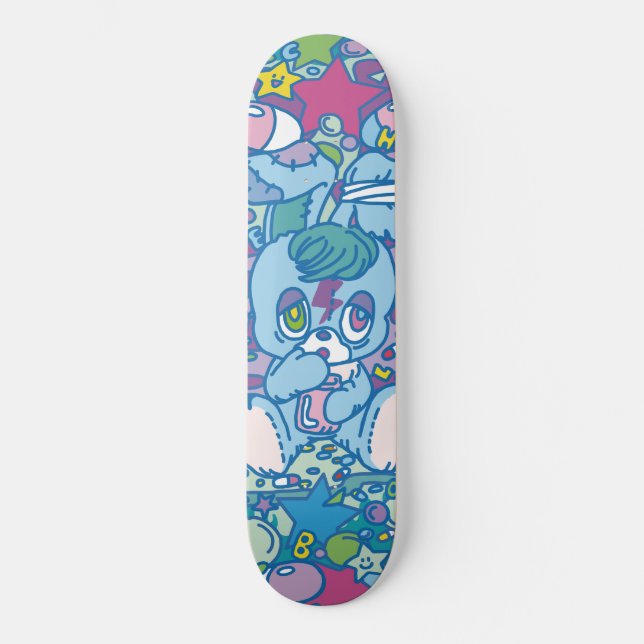 Sick Moon Rabbit Skateboard [Deck] (Front)