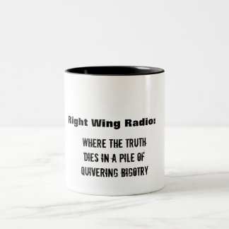 Sick of Right Wing radio? Two-Tone Coffee Mug