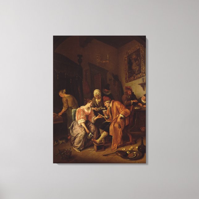 Sick old Man Canvas Print (Front)