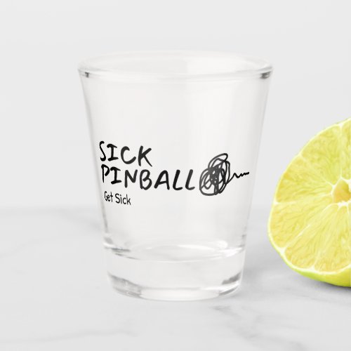 Sick Pinball Logo Shot Glass