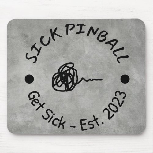 Sick Pinball Mouse Pad _ Gray