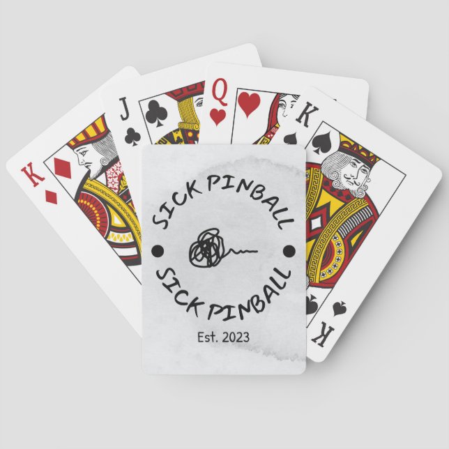 Sick Pinball  Poker Cards (Back)
