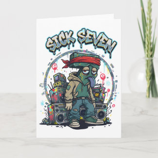 Sick Seven 67 Graffiti Meme Six Seven Fun Street U Card