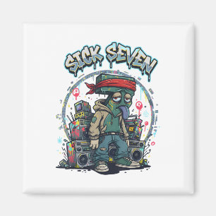 Sick Seven 67 Graffiti Meme Six Seven Fun Street U Magnet