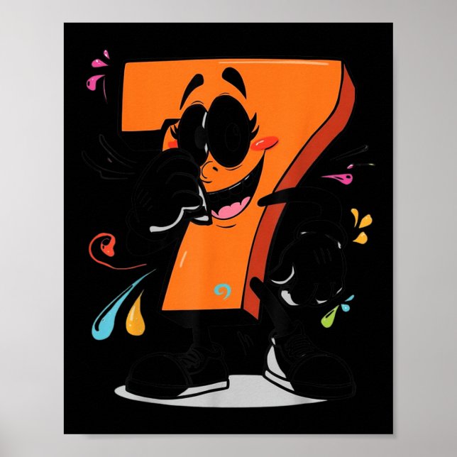 Sick Seven 67 Meme Brainrot Halloween Outfit Idea  Poster (Front)