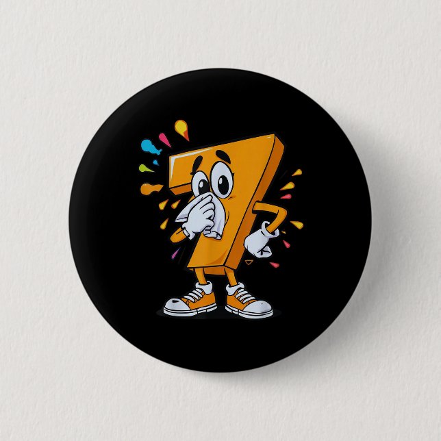 Sick Seven 67 Meme Halloween Costume For Fans  Button (Front)