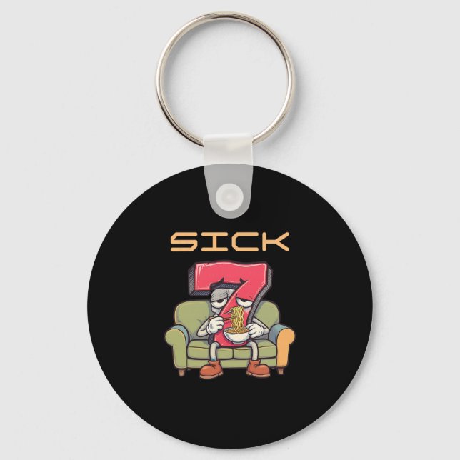 Sick Seven 67 Meme Six Seven 1  Keychain (Front)