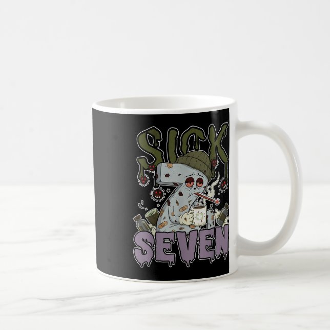 Sick Seven Meme Tee 67 Six Seven Funny Wordplay  Coffee Mug (Right)