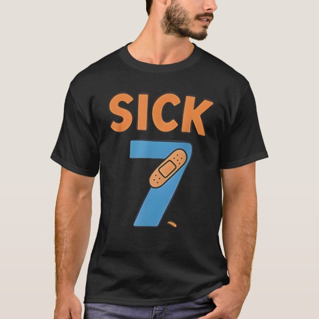 Sick Seven Meme Tee Six Seven Fun Wordplay (Front)