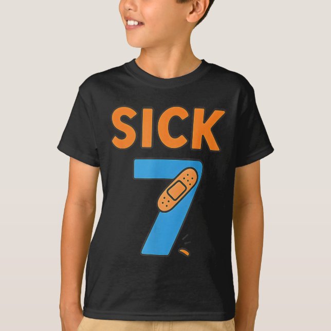 Sick Seven Meme Tee Six Seven Fun Wordplay  (Front)
