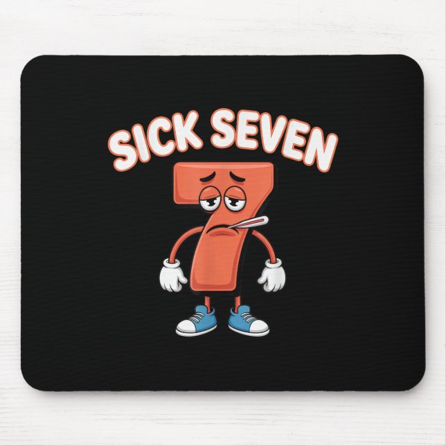 Sick Seven Meme Tee Six Seven Fun Wordplay _2  Mouse Pad (Front)