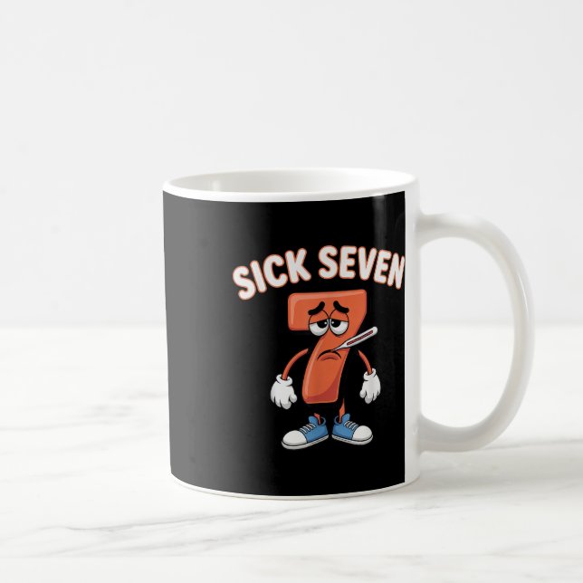 Sick Seven Meme Tee Six Seven Fun Wordplay _6  Coffee Mug (Right)