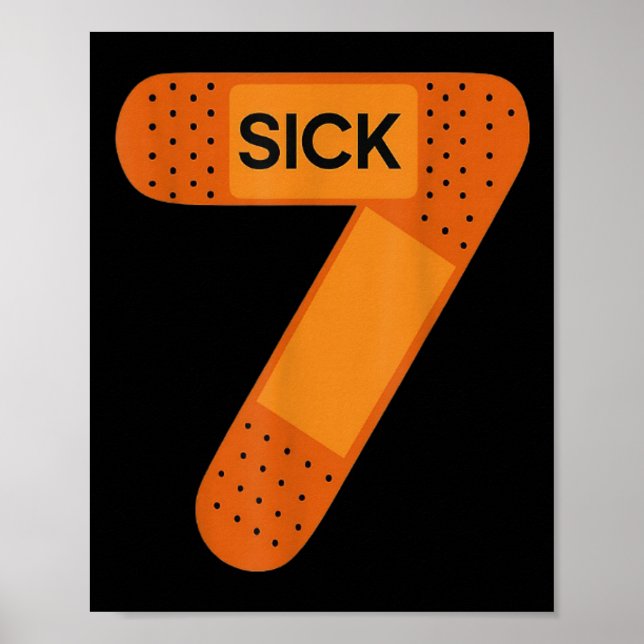 Sick Seven Meme Tee Six Seven Funny Wordplay _1  Poster (Front)