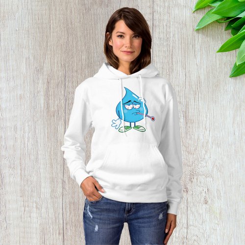 Sick Water Drop Womens Hoodie