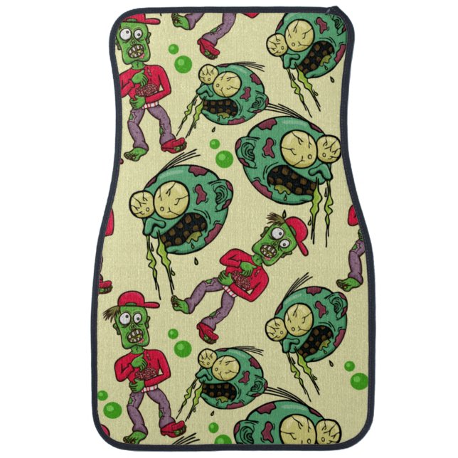 Sick Zombie Pattern Car Floor Mat (Front)