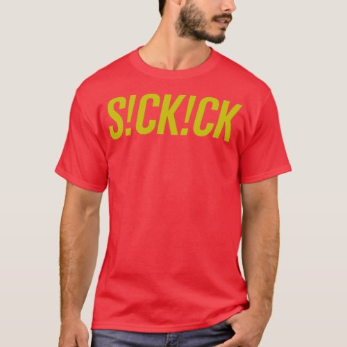 Sickick Yellow SCKCK  T_Shirt