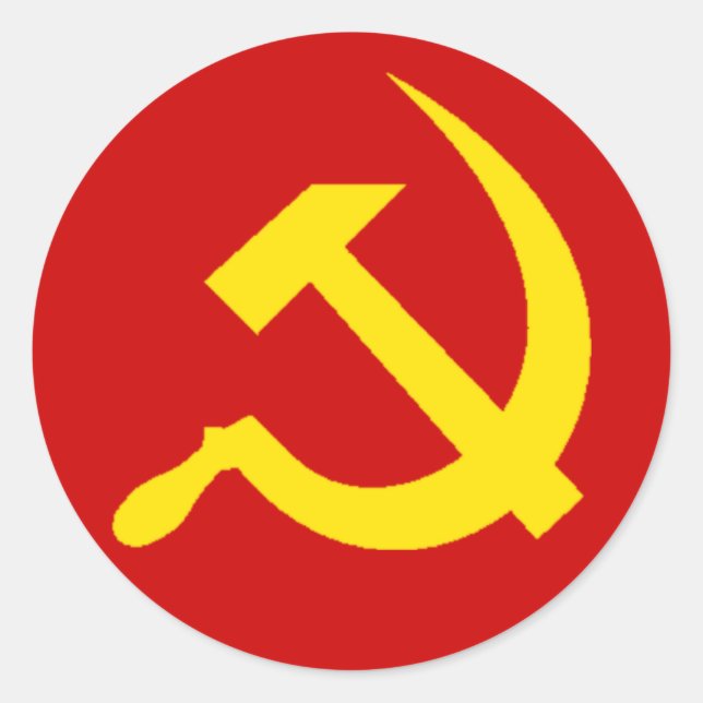 Sickle and Hammer Sticker (Front)