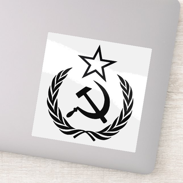 Sickle And Hammer, USSR, CCCP, Communism Sticker (Detail)