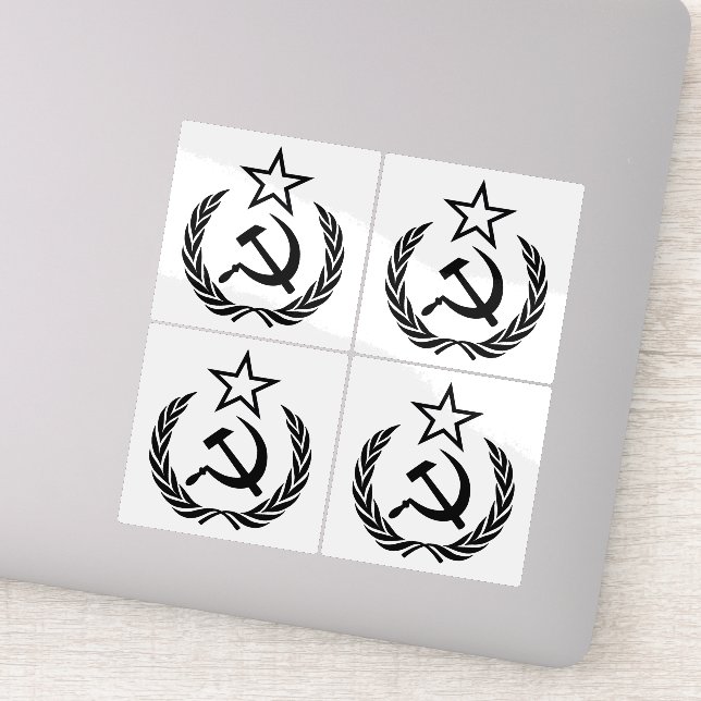 Sickle And Hammer, USSR, CCCP, Communism Sticker (Detail)