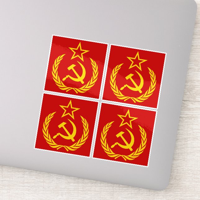Sickle And Hammer, USSR, CCCP, Communism Sticker (Detail)