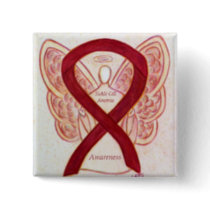 Sickle Cell Anemia Angel Awareness Ribbon Pin