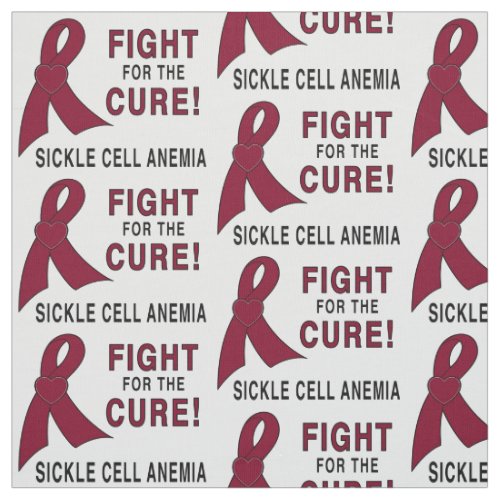 Sickle Cell Anemia Awareness Fight Cure Fabric