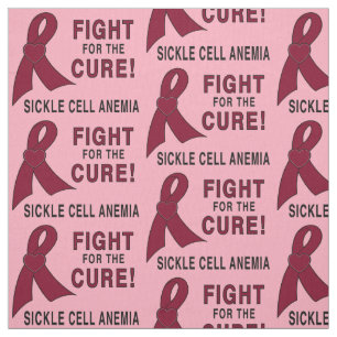 Sickle Cell Anemia Awareness: Fight, Cure! Fabric