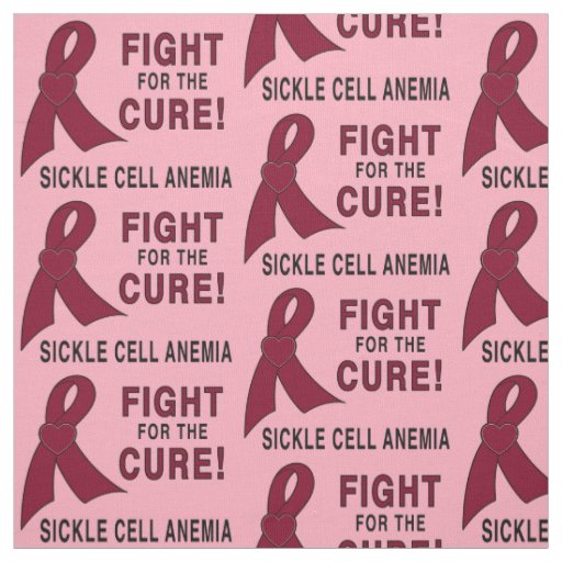 Sickle Cell Anemia Awareness: Fight, Cure! Fabric