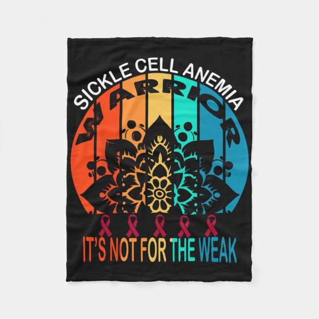 Sickle Cell Anemia Awareness  Fleece Blanket (Front)