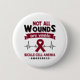 Sickle Cell Anemia Awareness Month Ribbon Gifts Button